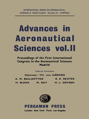 cover image of Advances in Aeronautical Sciences
